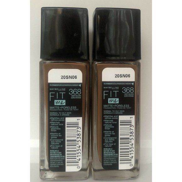 2 Maybelline Fit Me Matte & Poreless Liquid Founda - Picture 2 of 3